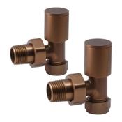 Amie Valve Set (Angled) - Brushed Bronze image