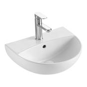 "Boston Basin (1 Tap Hole, Round) - White 550mm" image