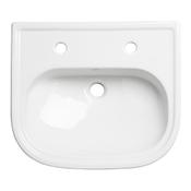 Lansdown Semi-Countertop Basin (2 Tap Hole) - White image