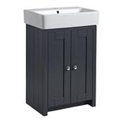 Lansdown Floor Standing Vanity Unit - Matt Dark Grey 575mm
