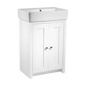 Lansdown Floor Standing Vanity Unit - Matt Linen White 575mm image