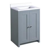 Lansdown Floor Standing Countertop Vanity Unit - Matt Mineral Blue 600mm image