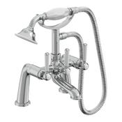 Lansdown Deck Mounted Bath Shower Mixer - Chrome image