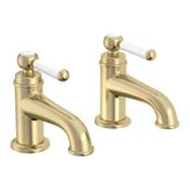Lansdown Basin Taps - Brushed Brass image