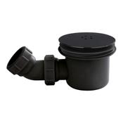 Universal Shower Tray Waste - Black 90mm image