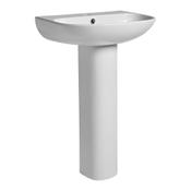 Orbit Full Pedestal - White 550mm