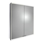 Portrait Mirror Cabinet (Double Door) - Matt Black 600mm