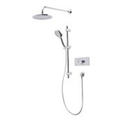 Axiom Dual Function Push Button Concealed Shower System with Riser Kit and Shower Head - Chrome image