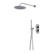 "Quantum Shower System/Column (with Handset, Holder and Overhead Shower) - Chrome" image