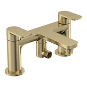 Savour Deck Mounted Bath Shower Mixer - Brushed Brass image