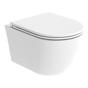 Compass Round Wall Hung WC - White image