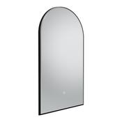 Oxygen Traditional Arch Mirror - Matt Black 500mm image
