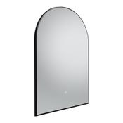 Oxygen Traditional Arch Mirror - Matt Black 600mm image