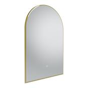 Oxygen Traditional Arch Mirror - Brass 600mm image