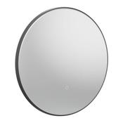 Oxygen Round Mirror - Matt Black 600mm image