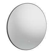 Oxygen Round Mirror - Matt Black 800mm image