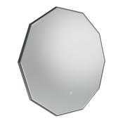 Oxygen Traditional Decagon Mirror - Gunmetal 800mm image