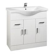 Ardent Floor Standing Vanity Unit - White 750mm image