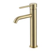 Giro Tall Basin Mono Mixer - Brushed Brass image