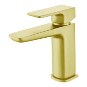 Saldo Basin Mono Mixer - Brushed Brass