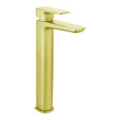 Saldo Tall Basin Mono Mixer - Brushed Brass image
