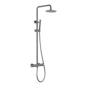 "Round Shower System/Column (Bar, Cool Touch) - Gunmetal Grey"