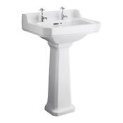 "Fitzroy Full Pedestal (Comfort Height, Exc. Basin) - White" image