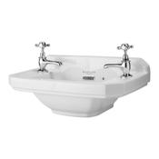 Fitzroy Cloakroom Basin (2 Tap Hole) - White image