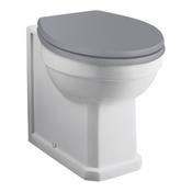 Fitzroy Back to Wall WC Pan (Comfort Height) - White image