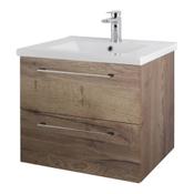 Cesena Wall Hung Vanity Unit - Tobacco Oak 500mm image