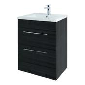 Cesena Floor Standing Vanity Unit - Shadow Black 600mm image