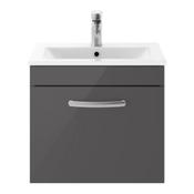Forza Floor Standing Vanity Unit (H:471mm) - Satin Anthracite 500mm image