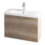 K Store Wall Hung Vanity Unit - Barelino Oak 500mm image