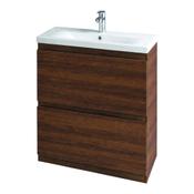K Store Floor Standing Vanity Unit - Walnut 600mm image