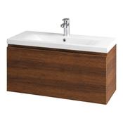 K Store Wall Hung Vanity Unit - Walnut 800mm image