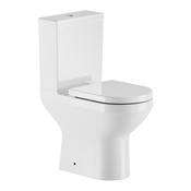 "Kovera Close Coupled WC (Comfort Height, Open Back, Pan &amp; Seat &amp; Cover Combined) - White" image