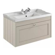 Kylemore Wall Hung Vanity Unit (Twin Door) - Oyster Stone 800mm image