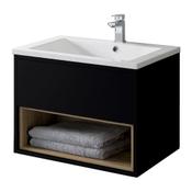 Lucca Wall Hung Vanity Unit - Black 500mm image
