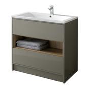 Lucca Floor Standing Vanity Unit - Taupe 800mm image