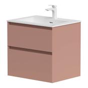Monta Wall Hung Vanity Unit - Dusty Pink 590mm image