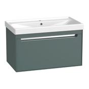 Acumen Wall Hung Vanity Unit - Matt Viridian Green 800mm image