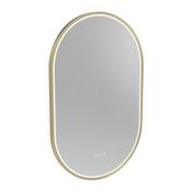 Alderbury Pill Mirror - Brushed Brass 500mm