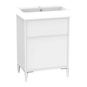 Arlington Floor Standing Vanity Unit (Two Drawers) - White 608mm