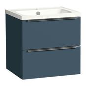 Cadence Wall Hung Vanity Unit (Two Drawers) - Oxford Blue 460mm image