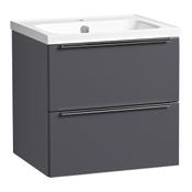 Cadence Wall Hung Vanity Unit (Two Drawers) - Storm Grey 460mm image