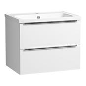 Cadence Wall Hung Vanity Unit (Two Drawers) - White 589mm image