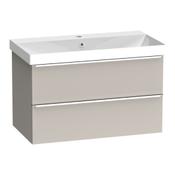 Cadence Wall Hung Vanity Unit (Two Drawers) - Flax 784mm image