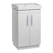 Compass Floor Standing Vanity Unit (Twin Door) - Gloss White 500mm image