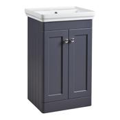 Marston Floor Standing Vanity Unit - Matt Dark Grey 500mm image