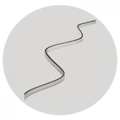 Showering Accessories Shower Curtain Rail (Bendy Rail) - Silver 2500mm image